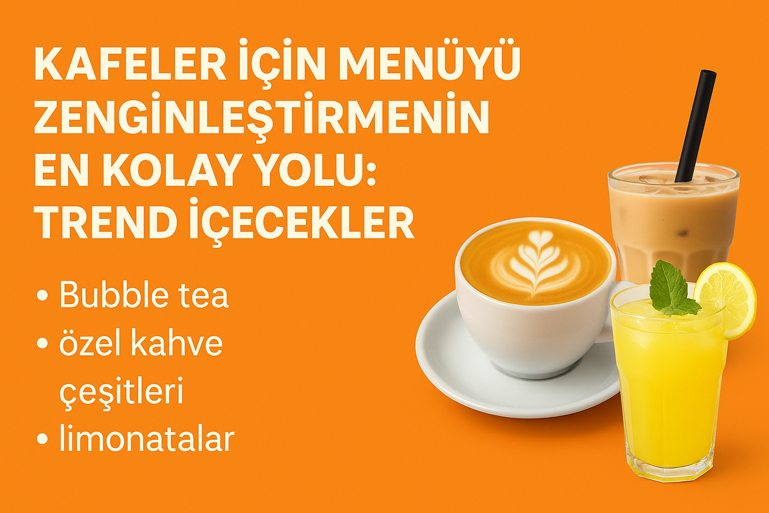 Kafeler İçin Menüyü Zenginleştirmenin En Kolay Yolu Trend İçecekler